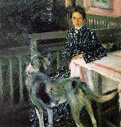 Boris Kustodiev Julia Kustodieva oil